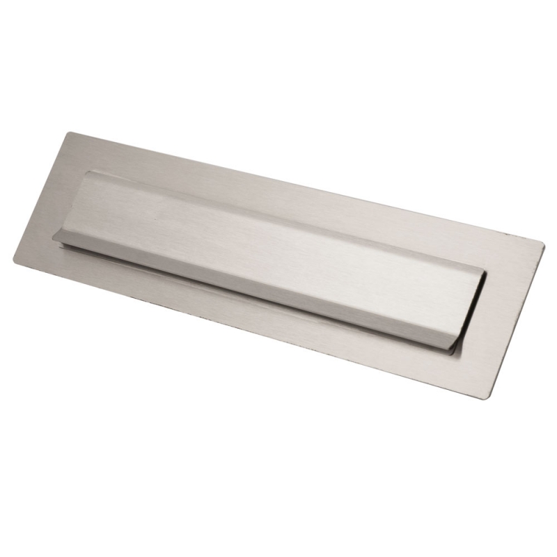 Briefplaat Stoer! RVS + Huisnummer 340 * 95mm.