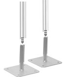 Burg-Wächter Universele 150 Montagebasis Voet RVS (2stuks).