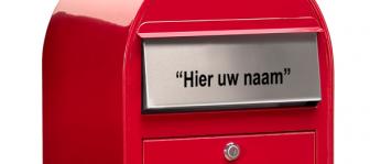 Bobi Lasergravering inwerpklep RVS - Zwart grafeer