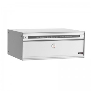 Postkast Allux PC2 Wit voor inworp voor uitname incl.slot