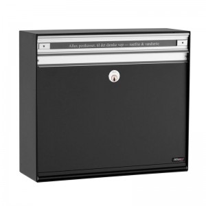 Postkast Allux SC200 Systeemkast Zwart voor inworp voor uitname incl.slot