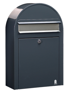 Brievenbus Bobi Classic S Donkergrijs / RVS