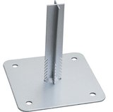 Burg-Wächter Universele 150 Montagebasis Voet Gegalvaniseerd Zilver (2stuks).