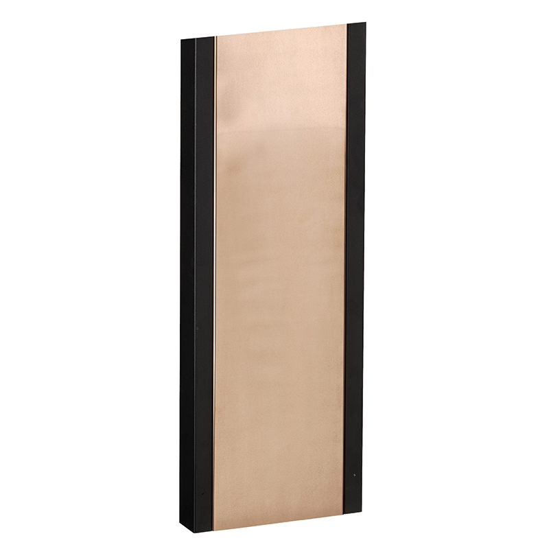 Brievenbus statief Allux 1001 Zwart - Rood Koper