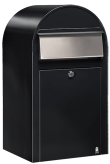 Bobi Grande Zwart Structuur / RVS Klep