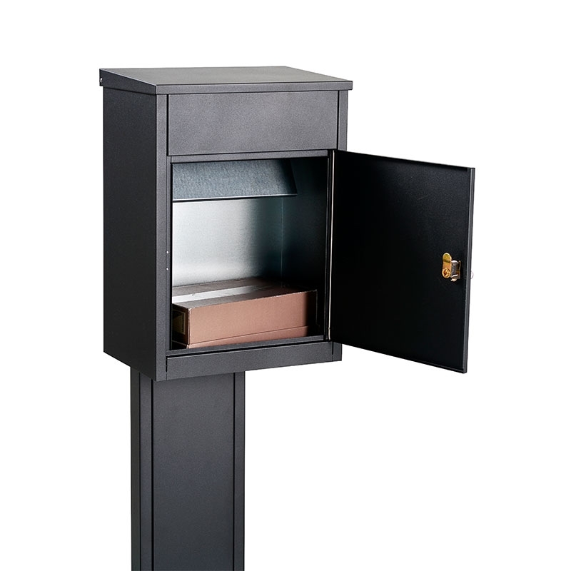 Pakket Brievenbus Allux 500 Ruko Slot Antraciet Grijs