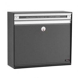 Postkast Allux SC200 Systeemkast Antraciet Grijs voor inworp voor uitname incl.slot